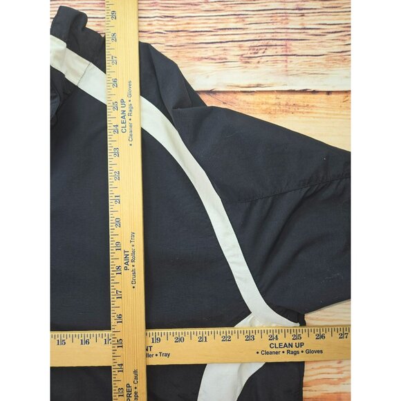 FootJoy FJ Black/White Nylon Blend Windbreaker Golf Jacket Large - Picture 8 of 8